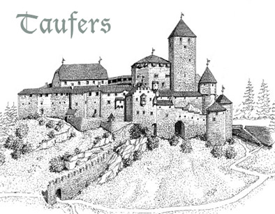 Castel Taufers nel XVII secolo